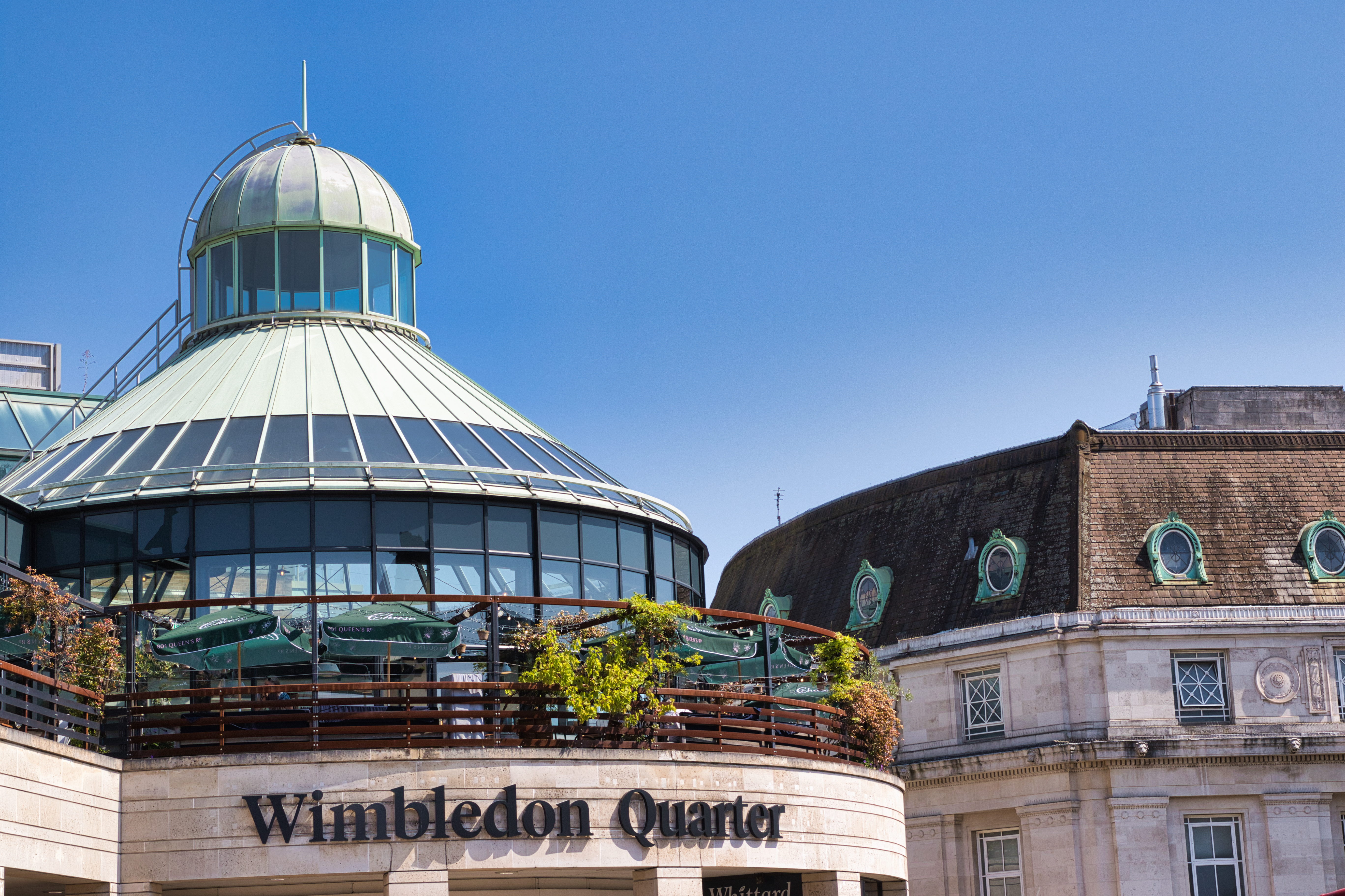 Wimbledon Quarter, showing the area&rsquo;s contemporary mix of caf&eacute;s, shops and social spaces beyond the tennis